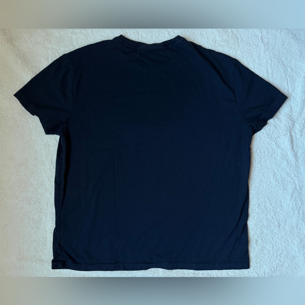 Ralph Lauren Navy Tee with Bear and Martini Graphic Men Size Large - Picture 4 of 7